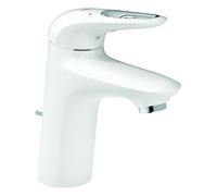Grohe Eurostyle Mitigeur monocommandé pour lavabo, S-Size, saillie 110mm, vidage à tirette, manette ouverte, 33558LS3, Couleur: Blanc Lune