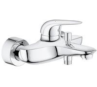 GROHE Mitigeur bain-douche Eurostyle 23726003 – monocommande chromé en applique (béquille fermée)