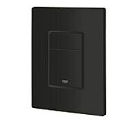 GROHE Plaque de commande Even 389662430, double chasse, ABS, montage horizontal/vertical, noir mat