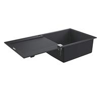 GROHE Evier composite avec égouttoir K500, 500 x 200 x 1000mm Noir Granite 31645AP0 (Import Allemagne)