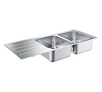 GROHE K500 - Évier avec égouttoir 1160x500 acier inoxydable satiné