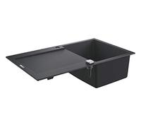 Grohe évier en composite 31644AP0 860x500mm, 1 bassin avec égouttoir, granit noir