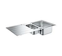 Grohe Éviers - Évier K500 avec garniture de vidage automatique, 1000x500 mm, inox brossé 31572SD1