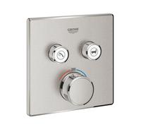 Thermostat Grohe Grohtherm SmartControl avec deux vannes d'arrêt, 29124DC0, Couleur: acier super