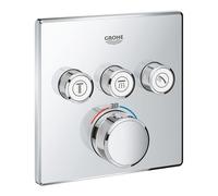 GROHE Façade de mitigeur thermostatique encastré Grohtherm SmartControl 3 sorties
