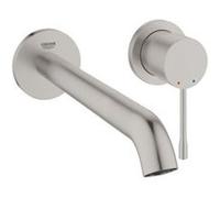 GROHE Essence - Mitigeur monocommande lavabo pour montage mural avec projection 230 mm sans garniture de vidage supersteel