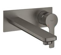 Lineare Grohe match0 23444AL1 graphite dur brossé, mitigeur lavabo mural 2 trous, saillie 20,7 cm