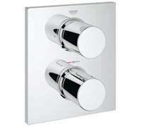 GROHE Set thermostatique Grohtherm F 27618000 prêt à monter bain/douche à encastrer 2 voies chromé
