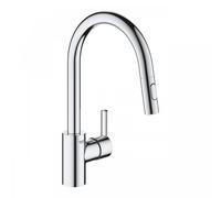 GROHE Mitigeur cuisine Feel 31486001 – douchette extractible rotation 360° bec en U inverseur 2 jets