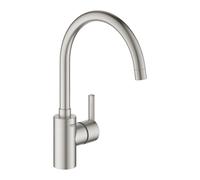 Grohe Feel Mitigeur monocommandé pour évier, saillie 224mm, orientable, 32670DC2, Couleur: acier super