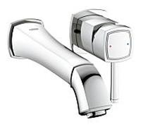 Grohe fixation murale pour lavabo Grandera 19930000 fixation murale 2 trous, chromé , projection 234mm