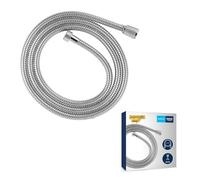 GROHE Flexible tuyau de douche salle de bains VitalioFlex métallique, tuyau de douche 1500mm, anti-pliures, finition brillante, raccord fileté universel 1/2", chromé, 22107000 (Import Allemagne)