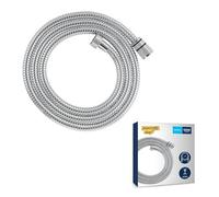 GROHE Flexible tuyau de douche salle de bains VitalioFlex métallique TwistStop 1750mm, anti-pliures, finition brillante, raccord fileté universel 1/2", chromé, 22100000 (Import Allemagne)