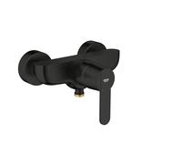 GROHE Get Mitigeur de Douche Monocommande (Montage Mural Apparent, Levier Métallique, Cartouche Céramique 46 mm, Protection Contre le Retour d’Eau), Noir Mat, 328882430