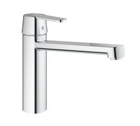 Grohe Get Mitigeur monocommandé pour évier, saillie 221mm, hauteur moyenne, orientable, 30196000, Couleur: chrome