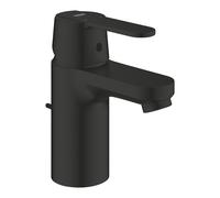 Grohe Get Mitigeur monocommandé pour lavabo, S-Size, saillie 90mm, vidage à tirette, 328832430, Couleur: Noir mat
