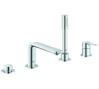 Grohe Grande baignoire linéaire à 4 trous avec une seule main, 19577001, Couleur: chrome