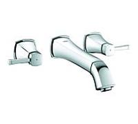 Grohe Grandera Grohe Grandera 20415000 chrome, mélangeur mural 3 trous, saillie 234 mm