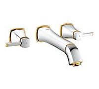 Grohe Grandera Grohe Grandera 20415IG0 chrome or, mélangeur mural 3 trous, saillie 234mm
