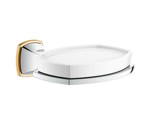 GROHE Grandera porte-savon - avec support - montage mural - chrome/or 40628IG0