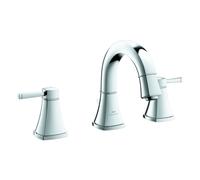 Grohe Grandera robinet de lavabo 3 trous, hauteur 184mm, saillie 156mm, vidage à tirette, 20624000, Couleur: chrome