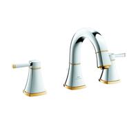 Grohe Grandera Mitigeur lavabo 3 trous avec bonde chrome/or 20624ig0