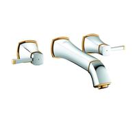 Grohe Grandera robinetterie de lavabo 3 trous, saillie 234mm, montage encastré, 20623IG0, Couleur: Chrome / Or