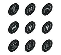 Grohe Grohe Caches symboles SmartControl pour robinetterie encastrée, granit Quantité:1