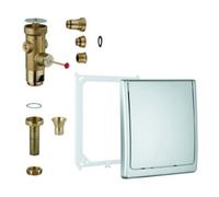 Grohe Grohe Chasse d'eau à pression 3/4", sans pré-siphon, réglable 6-9 l, chromé Quantité:1