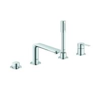 GROHE Lineare - Robinetterie 4 trous baignoire pour montage sur bord de baignoire avec 2 sorties chrome