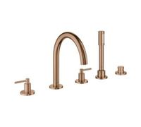 Grohe Grohe Combinaison baignoire 5 trous Atrio avec poignée levier, warm sunset brossé Quantité:1