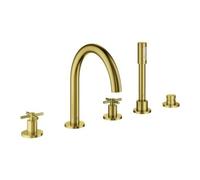 Grohe Grohe Combinaison baignoire 5 trous Atrio avec poignées croisées, cool sunrise brossé Quantité:1