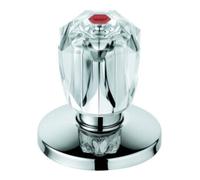 Grohe Grohe Corps supérieur 11542 1/2" pour vannes encastrées Poignée Brillant marquage rouge chrome Quantité:1