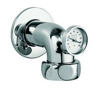 Grohe Grohe Coude de sortie 12444 déport 90 mm avec thermomètre 1 1/2"x5/4" chrome Quantité:1