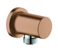 Grohe Rainshower coude de raccordement mural 27057DL0 brossé coucher de soleil chaud, rosace ronde, DN 15