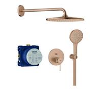 Grohe Grohe Duschsystem Essence UP, avec douche de tête Rainshower Mono 310, blanc soleil Quantité:1