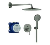 Grohe Grohe Duschsystem Essence UP, avec pommeau de pluie Mono 310, graphite mat Quantité:1