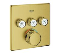 Grohe Grohe Ensemble complet Grohtherm Smartcontrol C sunr doré, angle, encastré, UP-THM, 3 vannes d'arrêt Quantité:1