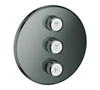 Grohe Grohe Ensemble complet Grohtherm Smartcontrol graphite dur, rond, valve encastrée 3 voies Quantité:1