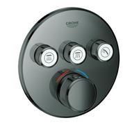 Grohe Grohe Ensemble complet Grohtherm Smartcontrol hd graphite, rouge, UP-THM, 3 vannes d'arrêt Quantité:1