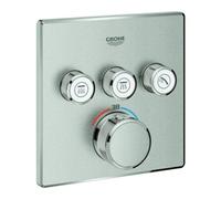 Grohe Grohe Ensemble complet Grohtherm Smartcontrol superposé, angle, UP-THM, 3 vannes d'arrêt Quantité:1