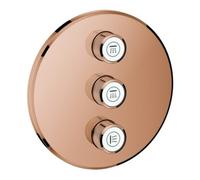 Grohe Grohe Ensemble prêt à poser Grohtherm Smartcontrol warm sunset, rond, valve encastrée 3 voies Quantité:1