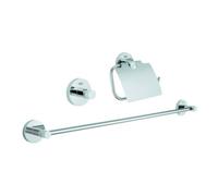 Grohe Grohe Ensemble salle de bain Essentials Chrome, 3 en 1, fixation dissimulée Quantité:1