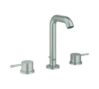 Grohe Grohe Essence Robinet lavabo 3 trous 1/2", avec garniture de vidage, supersteel Quantité:1