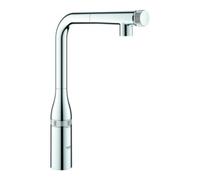 GROHE Essence SmartControl - Mitigeur monocommande de cuisine taille L avec bec orientable et douchette extractible chrome