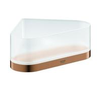 Grohe Grohe Étagère d'angle en verre Selection warm sunset brossé, avec support Quantité:1