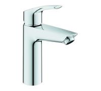 Grohe Eurosmart Mitigeur monocommandé pour lavabo, M-Size, saillie 121mm, vidage Push-Open, sécurité anti-brûlure thermique, 23989003