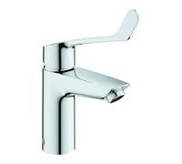 Grohe Eurosmart Mitigeur monocommandé pour lavabo, S-Size, saillie 111mm, sans vidage, levier long, anti-brûlure thermique, 23984003