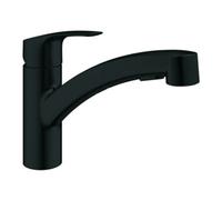 Grohe Grohe Eurosmart Mitigeur monocommande évier 1/2, bec plat, sortie double, bleu mat Quantité:1