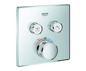 Grohe Grohe Fertigset Grohtherm Smartcontrol encastré, 2 vannes d'arrêt, carré, chrome Quantité:1